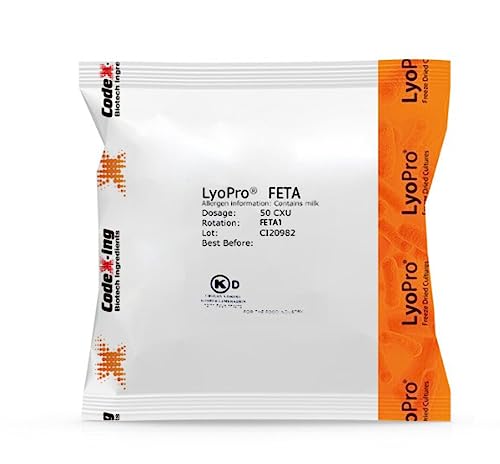 LyoPro Mesophilic FETA Cheese Starter Culture 50 CXU Packet