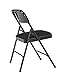 National Public Seating NPS 2200 Series Fabric Armless Premium Folding Chair, Midnight Black (2210/4)
