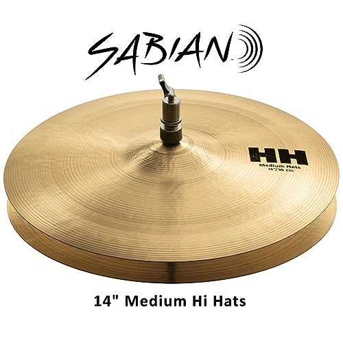 Sabian Cymbal HH series Medium Hi Hats 14" 11402B - Image 4 thumbnail