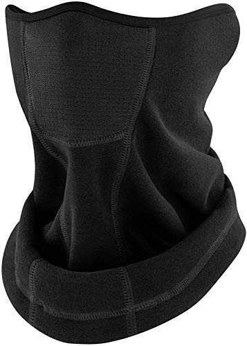 LIBRNTY Braga para Cuello,Unisex Calentador de Cuello,Bragas Cuello Hombre,Orejas cálidas multifuncionales 4 en 1,Adecuado para Ciclismo,Moto,Hombre y Mujere,Esquí, Senderismo (Gris Oscuro)