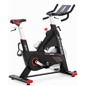 JK Fitness JK544【Magnetische spin bike met 22 kg vliegwiel】Professionele hometrainer, micrometrische handmatige weerstand, app-aansluiting Zwift & Kinomap, SPD-pedalen, LCD-display, max. gewicht 150