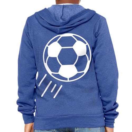 Football Ball Kids' Full-Zip Hoodie - Soccer Fan Clothing - Soccer Ideas
