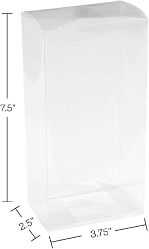 Miniatura 3 de Cajas de almacenamiento de plástico transparente PET (paquete de 8) de 7.5 x 3.75 x 2.5 pulgadas, cajas de regalo transparentes, recipientes vacíos