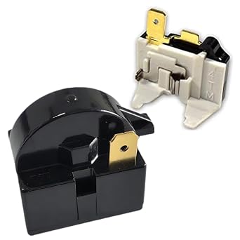 1 pin QP2-4.7 Start Relay and Overload Kit for Mini Fridge,Compact Refrigerator,Beverage & Wine/Beer Cooler,Deep Freezer