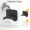 huoanpo 4 Pack Headphone Hook - Strong Adhesive Desktop and Wall Mount Headphone's Holder | Gaming Headphone Hooks, Universal Under-Desk Headphone' Holder Weighs 2.2 LBS (Black, White) #1