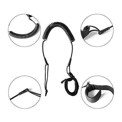 Longboard Surfing Accessories Surfboard Fin Box Windsurfing Surfboard Paddle Board Foot Rope Elastic Surfing Coiled Paddle Board Ankle Foot Leg Leash Rope Surfboard Accessories Surfboard single fin bo