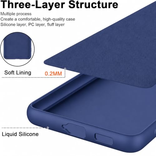 Image of FIRST MART Matte Silicone Back Cover for Realme 15x - Blue