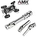 2pcs Universal Joint Driveshaft for 1/18 RC Rock Crawler Axial UTB18 Capra Unlimited Trail Buggy RC Steel Heavy Duty Drive Shaft