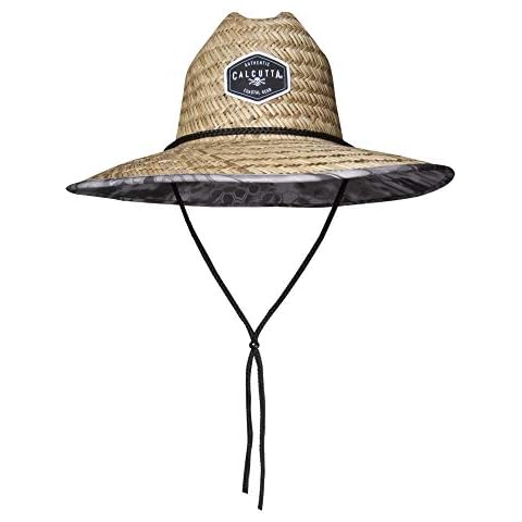 Calcutta Men’s Straw Hat with Chin Strap Cover
