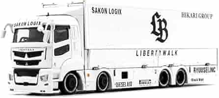 【新品・未開封】LBWK 1/64 LB Trucks FUSO White Diecast 164 | GCD LBWK Mitsubishi Transporter Sakon Logix