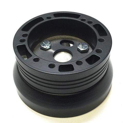 5 & 6 Hole Black Billet Steering Wheel Adapter Boss Kit fits Grant APC Pilot Compatible with Chevrolet GM Models