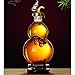 ZHIRCEKE Dekanter w kształcie dyni z podstawą, karafka do whisky o dużej pojemności, szklana butelka z zamkniętą domową butelką, 1 l / 3 l, 3 l