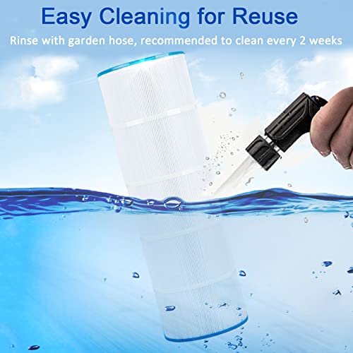 Pellucid Pool Filter Compatible With Hayward C1200, Cx1200Re, Pleatco Pa120, Unicel C-8412, Filbur Fc-1293, Clearwater Ii 125, Easy To Clean And Reuse, Advanced Filtration System For Long Life, 1 Pack #TOP3