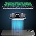 Cell Phone Cooler Heatsink for Gaming,Phone Cooling Fan Cooler for iPhone/iPad to Keep Phone Cool,Magnetic Phone Cooling Case Radiator with RGB LED (Not with Rechargeable Battery Version)