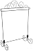 Ackfeld ACK89727 Grey/Silver Meandering Single Table Stand, 11.5" x 11.5"
