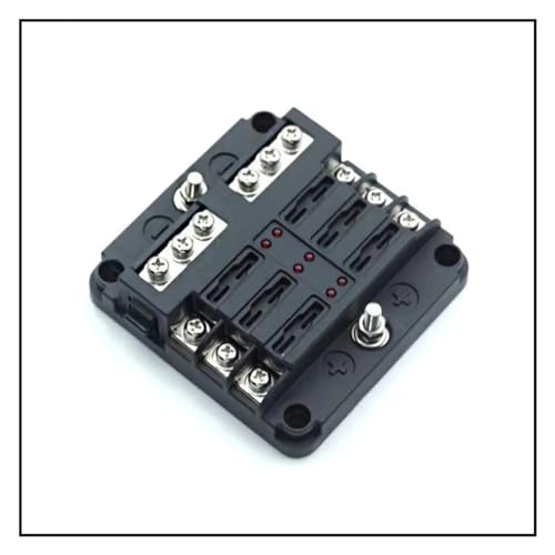 Support de boîte à fusibles 6 voies pour aménagement de van et électricité de bateau