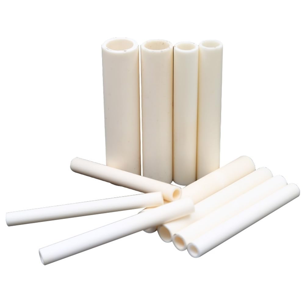 Tubo de cerámica de alúmina, tubo de combustión aislante hueco de 200 mm de longitud, tubo de cerámica resistente a altas temperaturas 1 pieza(15mmx20mm)