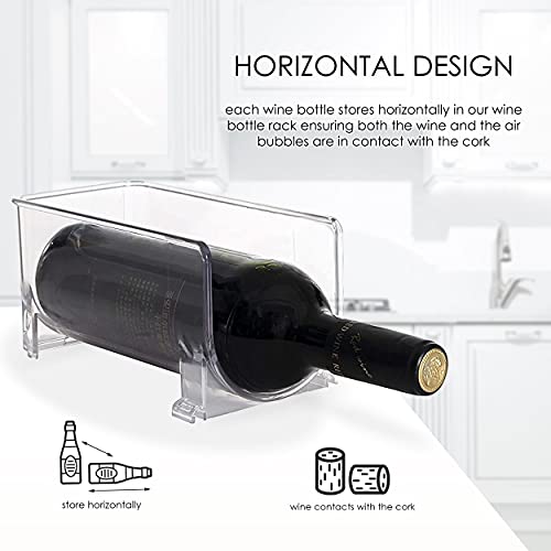 Jinamart Set Of 2 Stackable Wine Storage Rack, Counter Top Wine Holder (Holds 2 Bottles) #TOP5