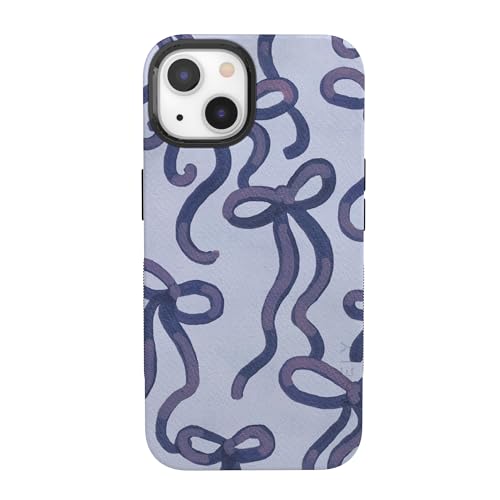 Casely iPhone 13 Mini Case | Love Me Knot | Blue Bow | Bold Protective Design | MagSafe Compatible Design