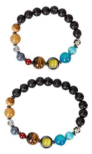 SPUNKYsoul New! His and Hers Couple Circle Distance Universe Bracelets Collection