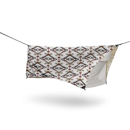 Haven Safari Lay-Flat Hammock Tent (Southwest) &ndash; Heavy-Duty Canvas Hammock Tent with Insulated Pad &ndash; Ultimate Camping Hammock for Comfort (Incl. Rainfly & Bug Net)