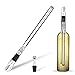 Enfriador de Botellas de Vino Enfriador de vino 3 en 1 de acero inoxidable con elegante vertedor de acero inoxidable y aireador para decantar, regalo para los bebedores de vino, regalos para hombre