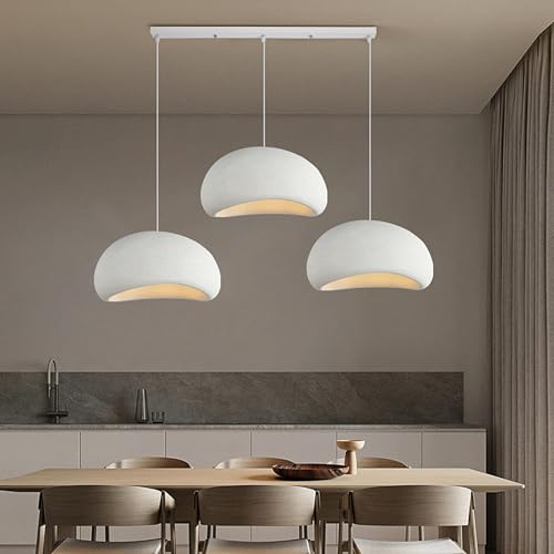 Hausinspo HAUS-01 25.6In Modern Cloud Pendant Light Kitchen Island, Dining Room Chandelier, White Hanging Lamp, E27 Base thumb #10