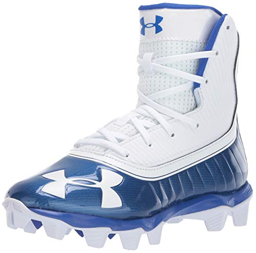 Under Armour Boys' Highlight RM Jr. Football Shoe, Team Royal (401)/White, 6