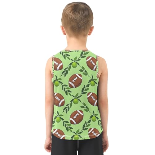 Boys' Tank Top Shirt Rugby Olive Fruit Pattern Sleeveless T-Shirts3