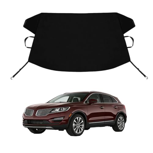 Image of MKX MKC Custom Windshield Cover for Ice and Snow Lin-coln MKX MKC Heavy Duty 600D Oxford Fabric Windshield Protector Fit Waterproof Frost Snow Cover Winter Car Accessories