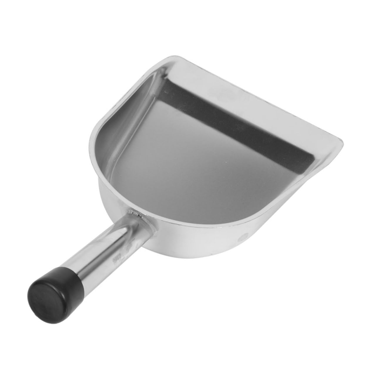 Edelstahl Handkehrschaufel mit Ergonomischem Griff, Silber