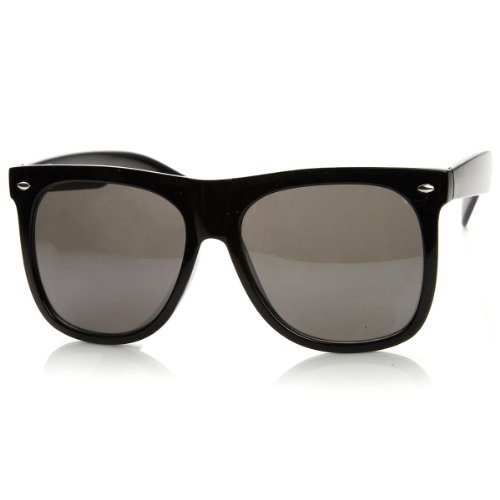 zeroUV Large Bold Oversized Modified Horn Rimmed Sunglasses
