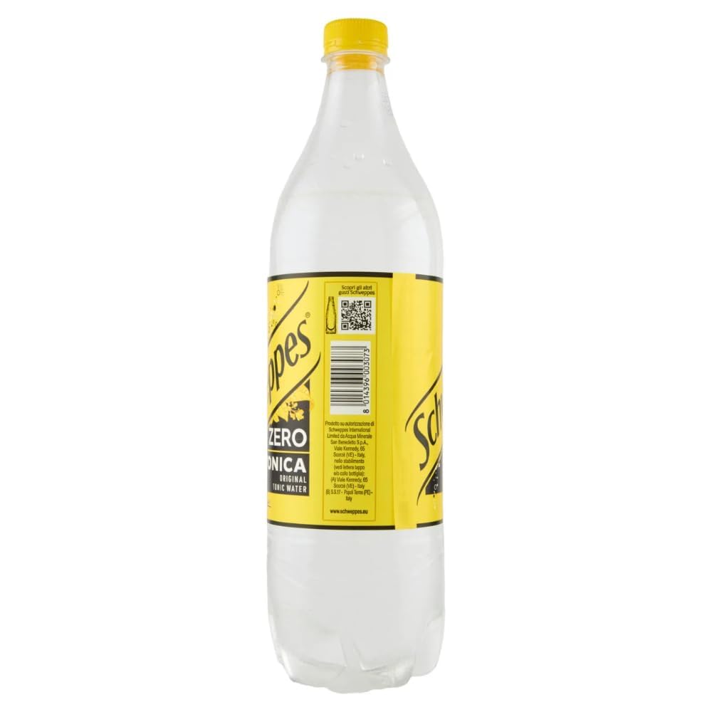 Italian Gourmet Bundle 6 x 1 L eau tonique zero boisson gazeuse sans sucres goût tonic format familial 6 litres mixer apéritif cocktails et réserve + Italian Gourmet Polpa