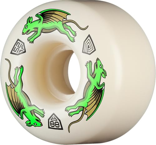 Powell Peralta Nano Rat Dragon Formula Skateboard Wheels 88A, AV4, 52mm x 34mm