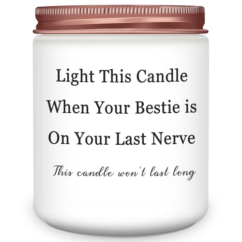 BEHAZEER Bestie Lavender Candles Gifts 7oz 50 Hours Burn Time