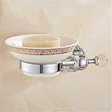 Crystal Bathroom Accessories Sets Silver Polished Chrome Bathroom Products Solid Brass Bathroom Hard