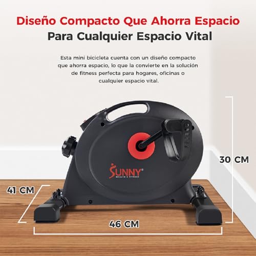 Mini bicicleta de ejercicio y pedaleador sentado con conexión a SunnyFit App 3