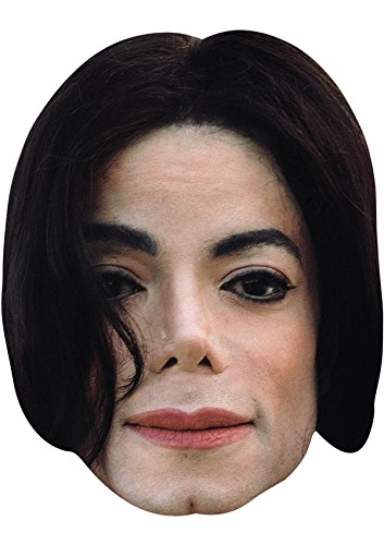 FoxyPrinting MICHAEL JACKSON 2 JB - Music Star Fancy Dress Cardboard Celebrity Cardboard Party Face Mask Fancy Dress