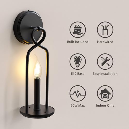 Hymela HYMELA4H9106101 V06 Vintage Candle 1-Light Wall Sconce thumb #4