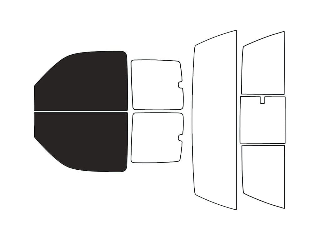 Rvinyl Window Tint Kit Compatible with GMC Sierra 2000-2006 (2 Door) - Front Precut Kit - 20%