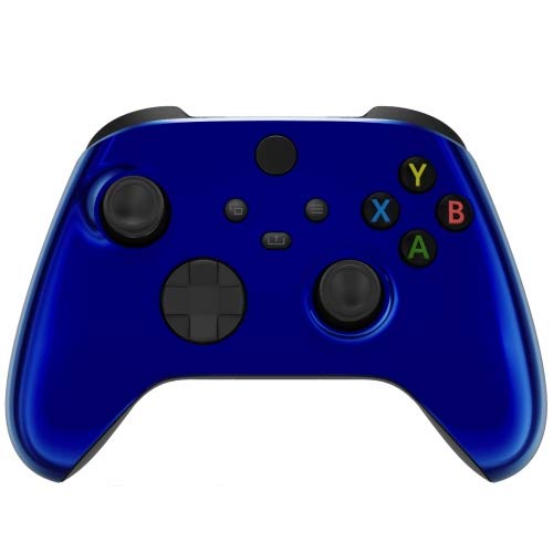 Image of MODDEDZONE Custom Wireless UNMODDED Controller for Xbox One S /X and PC - Exclusive and Unique Designs - The Perfect Gaming Gift for Enthusiasts Chrome Blue