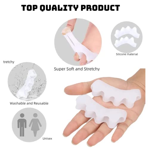 Toe Separators, Spacers, And Correctors For Men And Women - Bunion Pads, Yoga Toes, Hammer Toe Corrector (Orange) #TOP5