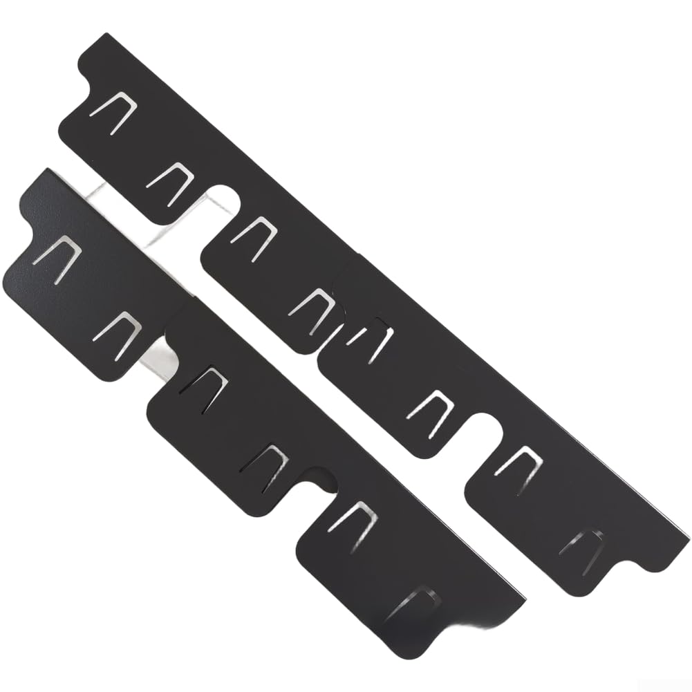 Cubre Huecos Estufa para acero Inoxidable 2 Unidades Ajustable 69,9 cm Antideslizante Cocina (K05 Black)
