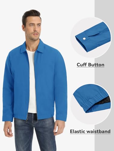 Magnivit MT-420-BLUE GREEN-2XL Light Jackets For Men Lightweight Windbreaker Jacket Casual Golf Jackets Light Spring Jacket Blue Green thumb #3
