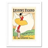 Wee Blue Coo Figaro Waschpulver Seife Paris Frankreich Gerahmter Kunstdruck 30x40 cm