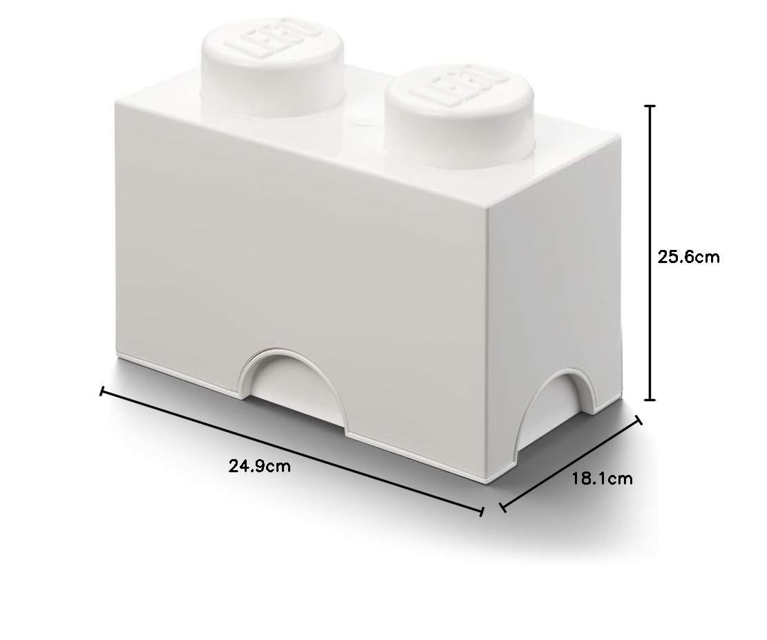 LEGO Aufbewahrungsstein Multi-Pack S, Stapelbare Aufbewahrungsboxen, 3er-Set (Black, White, Grey)