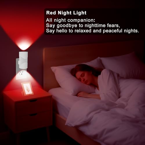Image of easuntec Night Light, Night Lights Plug into Wall, Color Changing Night Light, Dusk to Dawn Sensor, 8 Light Modes, Dimmable RGB Night Lights for Bedroom Bathroom Hallway Kitchen Stairs (RGB,2 Pack)