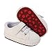 Babyschuhe Baby Junge Mädchen Schuhe Turnschuhe Kleinkind Schuhe Leder Erste Wanderschuhe Baby Rutschfest Stiefel Kleinkindschuhe für 0-18 Monate Prewalker Kleinkind Schuhe (Weiß,6-12 Monate)