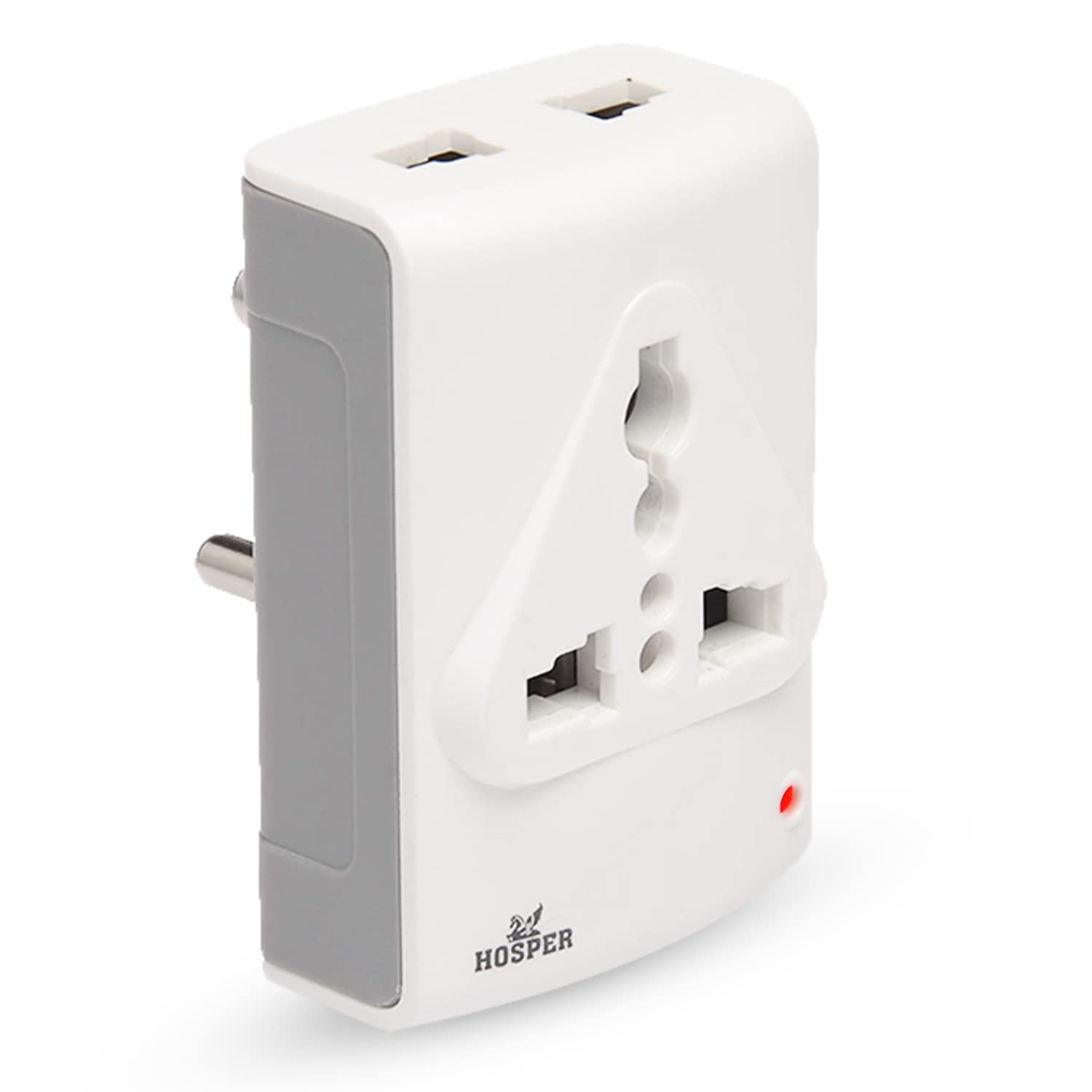 Hosper Universal Travel Adapter 3 Pin Multi Plug Socket with Protector & Indicator Indian to International All in One Worldwide Travel Adapter with Multi Type Power Outlet 6A,220-240 Voltage Travel Charger White (Pack of 1) (B09SZ3B2SX) Amazon Price History, Amazon Price Tracker