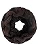 Brown Twisted Cable Knit Snood Infinity Scarf